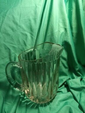 Vintage Glass ribbed Oitcher